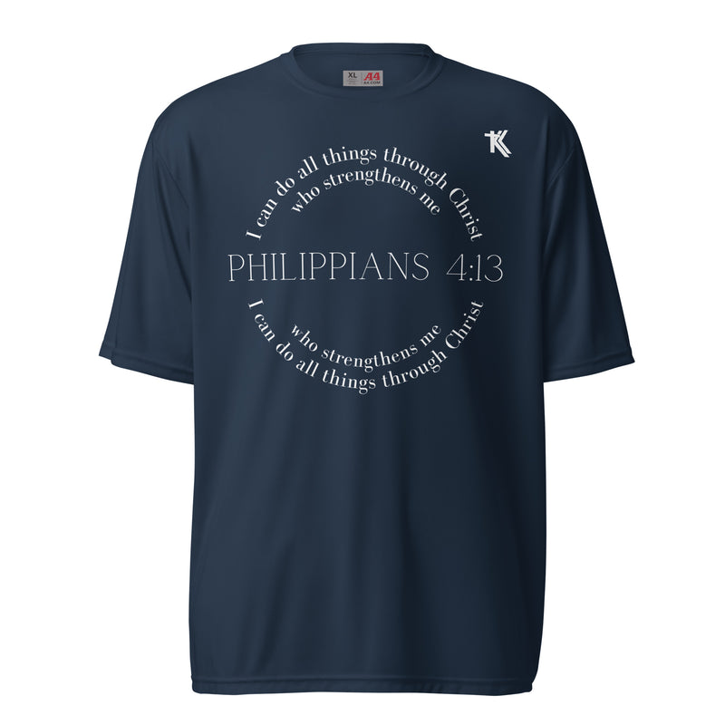 Philippians 4:13 performance crew neck