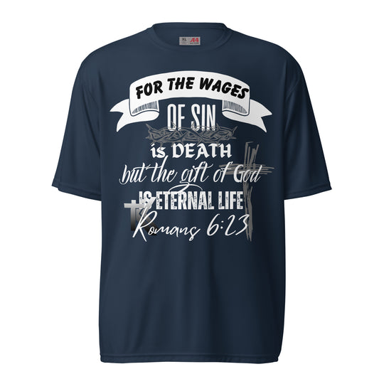 Romans 6:23 performance crew neck