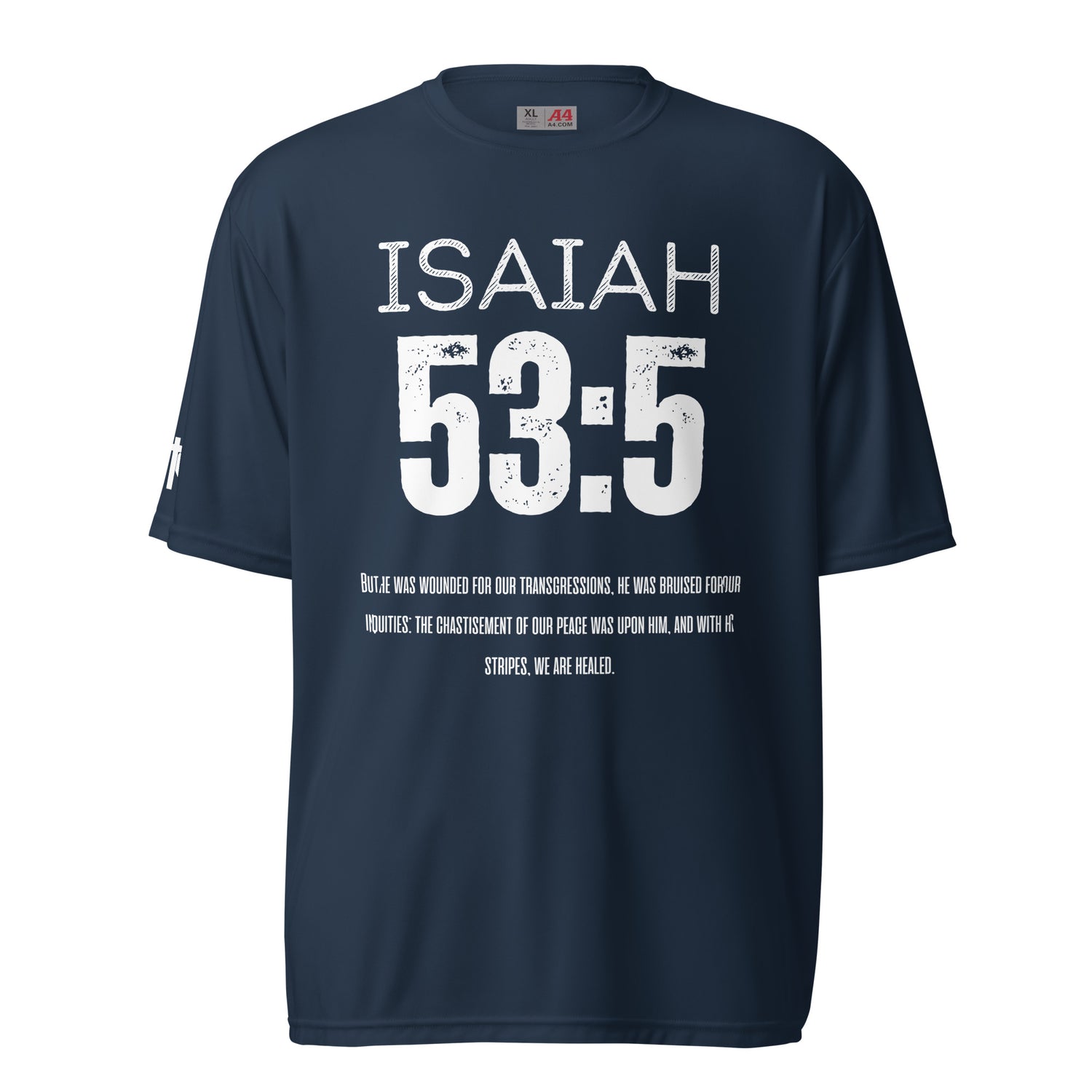 Isaiah 53:5 performance crew neck