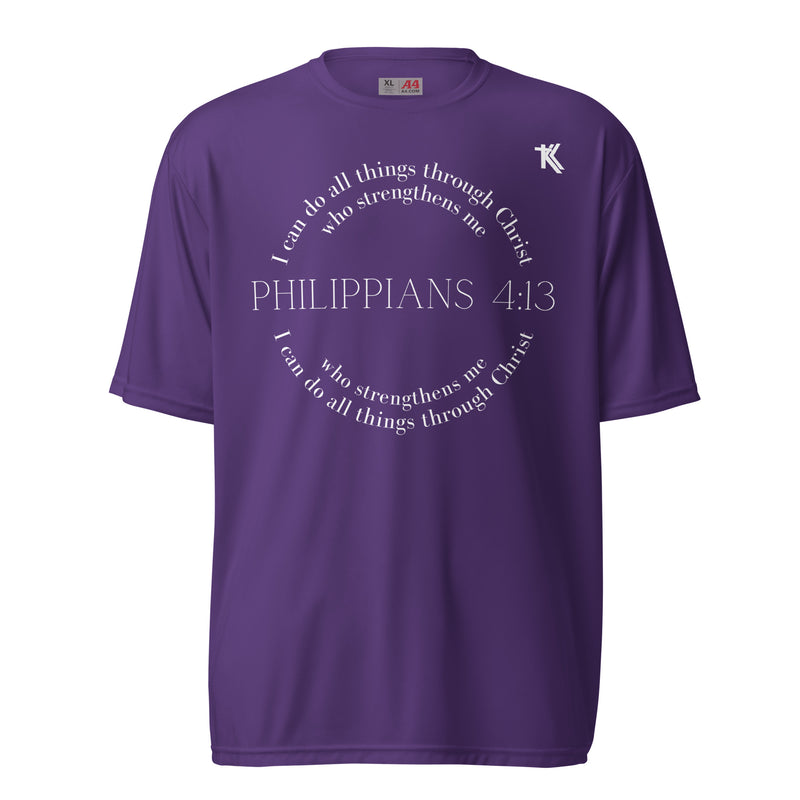 Philippians 4:13 performance crew neck