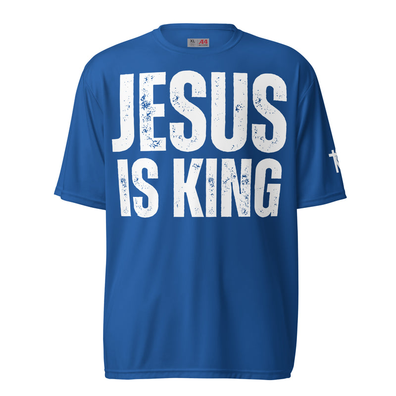 Jesus is King performance crew neck