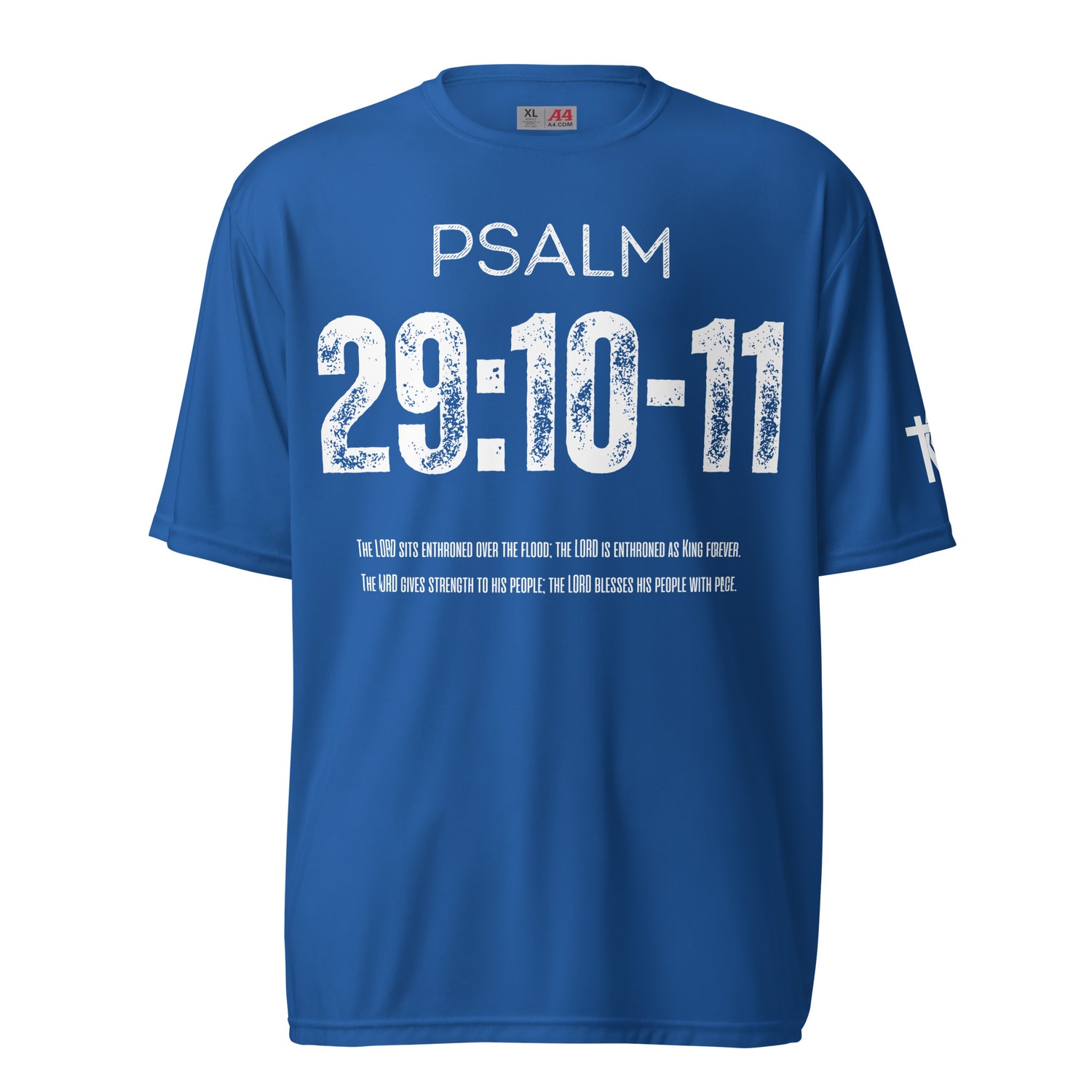 Psalm 29:10-11 performance crew neck