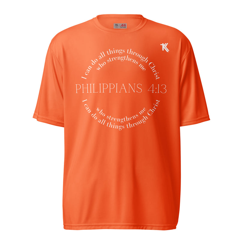 Philippians 4:13 performance crew neck