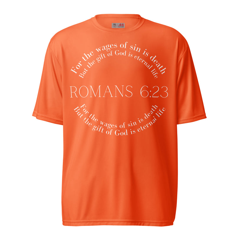 Romans 6:23 performance crew neck