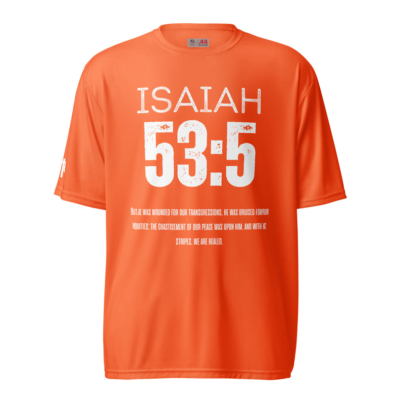 Isaiah 53:5 performance crew neck