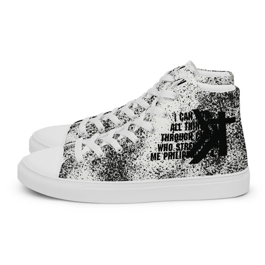 Women’s high top canvas shoes