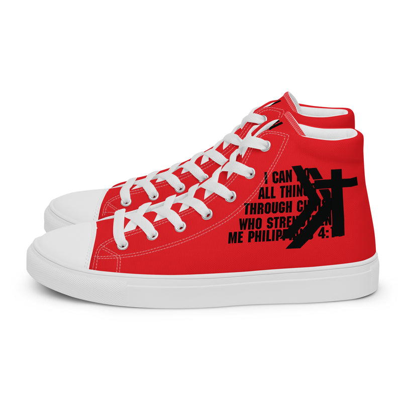 Women’s high top canvas shoes