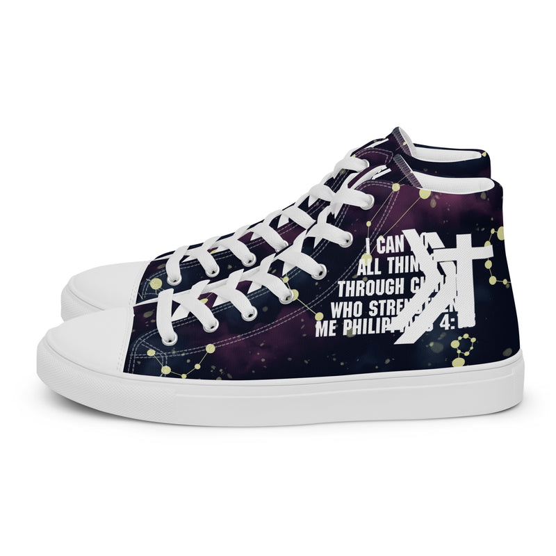 Women’s high top canvas shoes