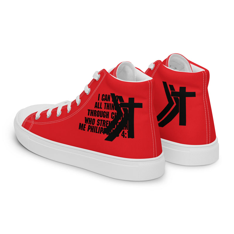 Women’s high top canvas shoes