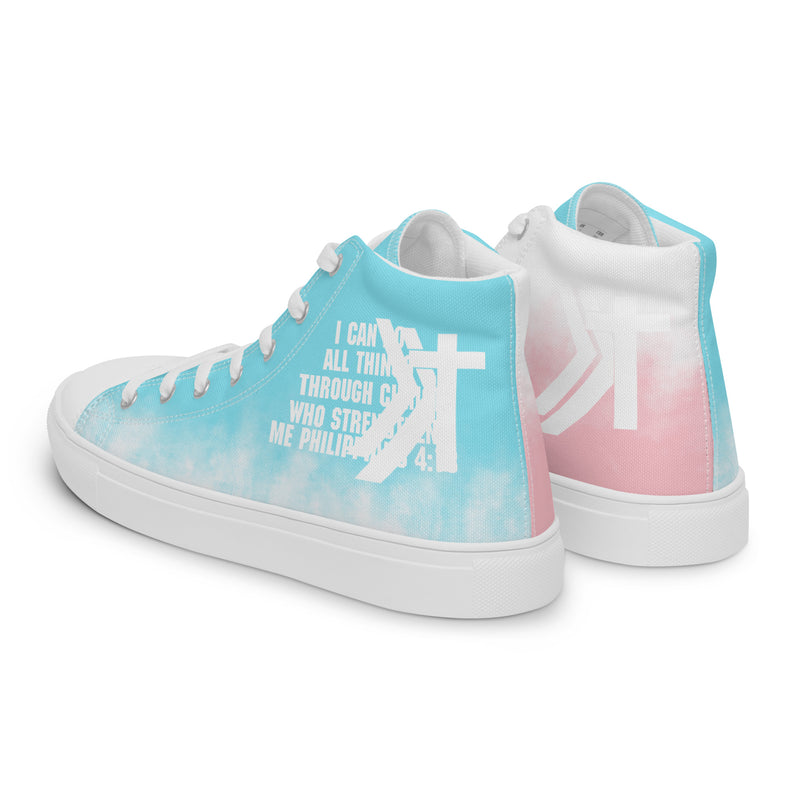 Women’s high top canvas shoes