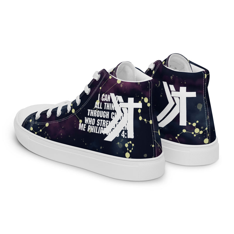 Women’s high top canvas shoes