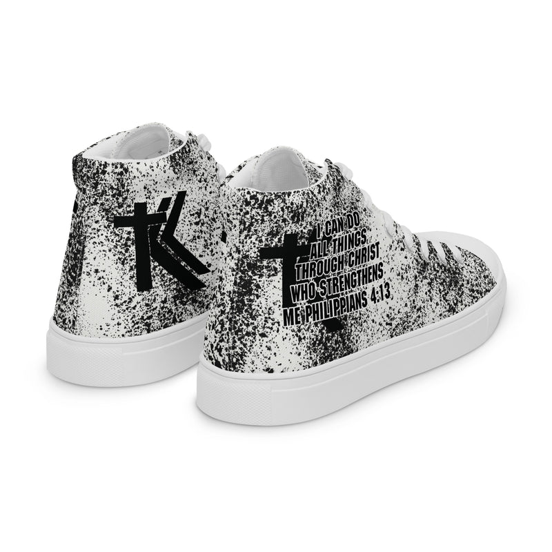 Women’s high top canvas shoes