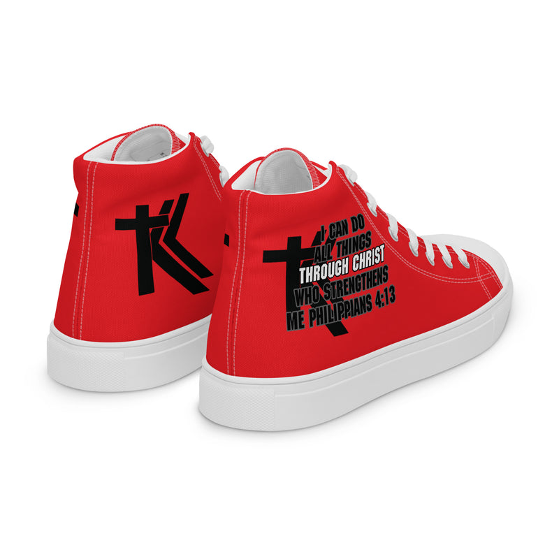 Women’s high top canvas shoes