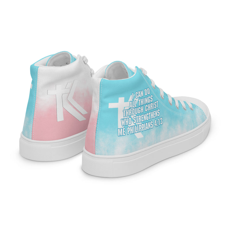 Women’s high top canvas shoes