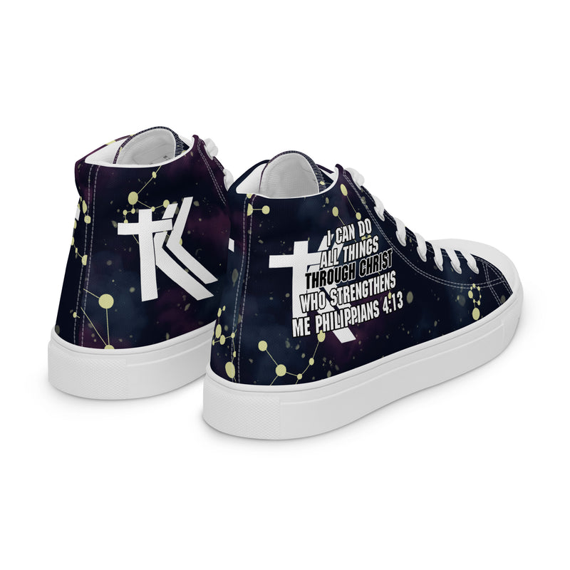 Women’s high top canvas shoes