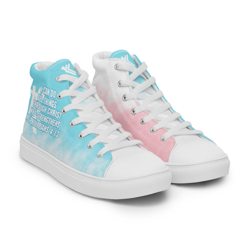 Women’s high top canvas shoes