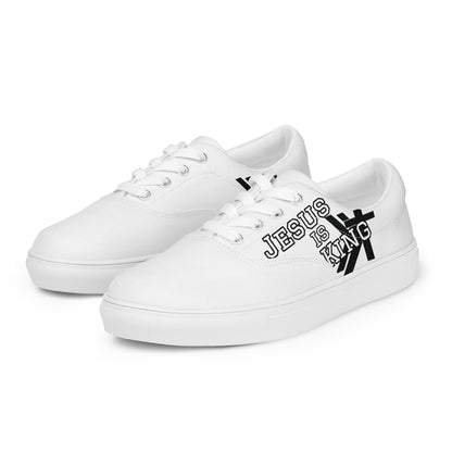 Women’s lace-up canvas shoes