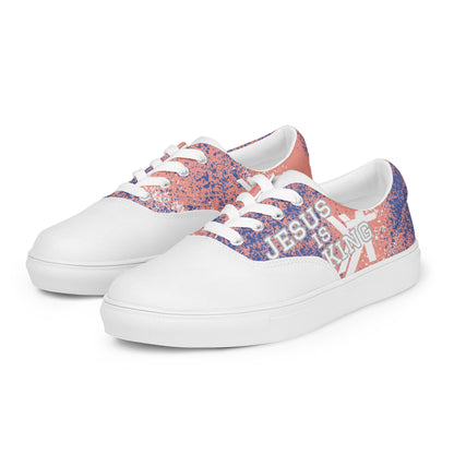 Women’s lace-up canvas shoes