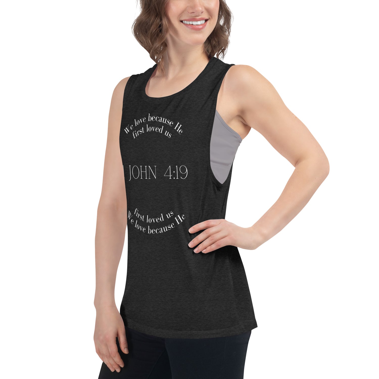 1 John 4:19 Muscle tank