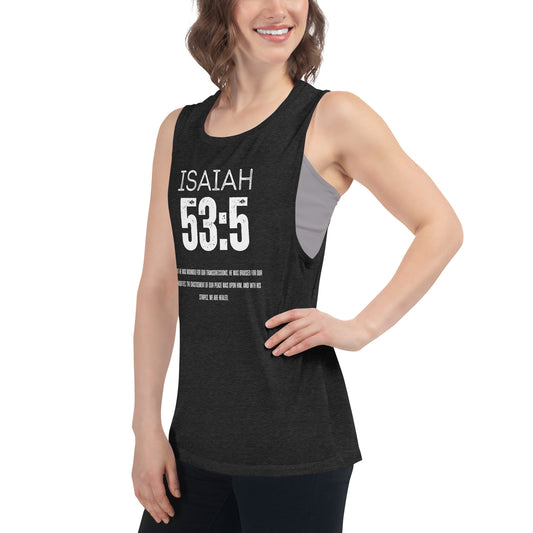 Isaiah 53:5 Muscle Tank