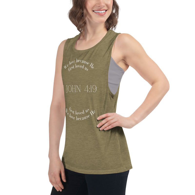 1 John 4:19 Muscle tank