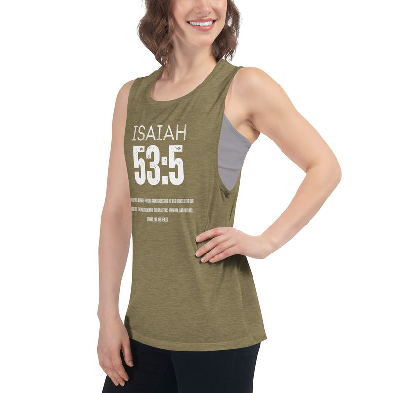 Isaiah 53:5 Muscle Tank