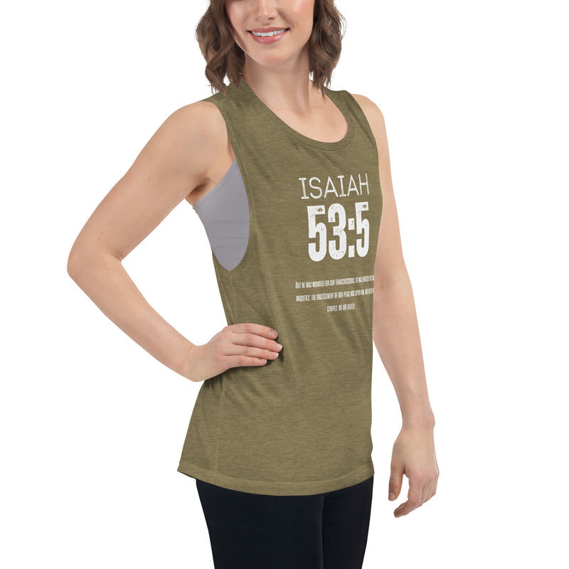 Isaiah 53:5 Muscle Tank