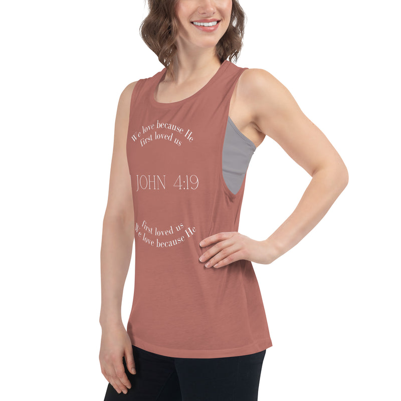 1 John 4:19 Muscle tank