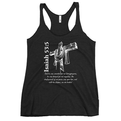 Women's Isaiah 53:5  Racerback