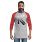 3/4 sleeve raglan shirt