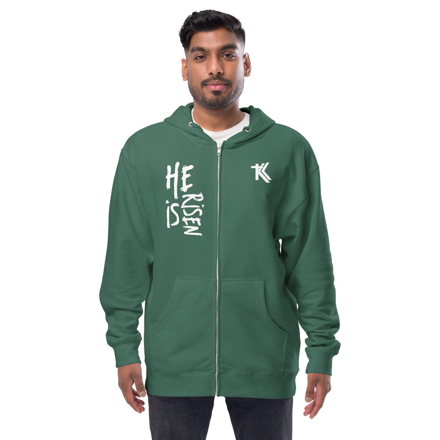 Fleece zip up hoodie