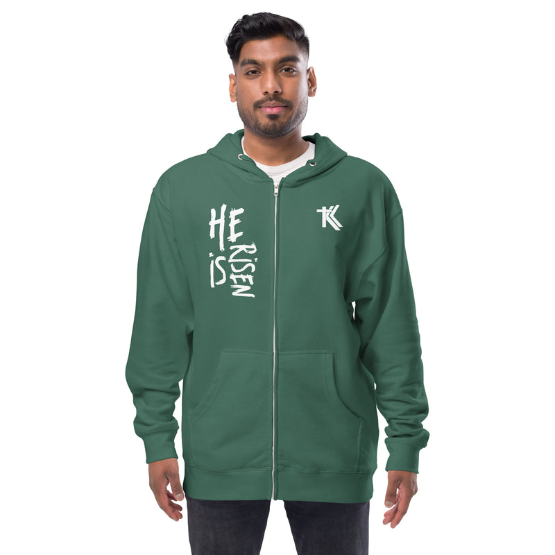 Fleece zip up hoodie