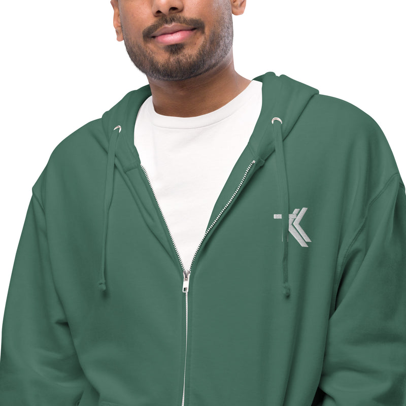 Fleece zip up hoodie