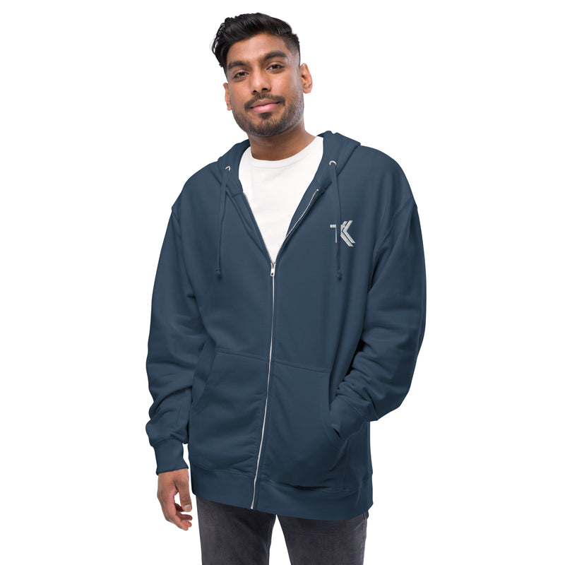 Fleece zip up hoodie