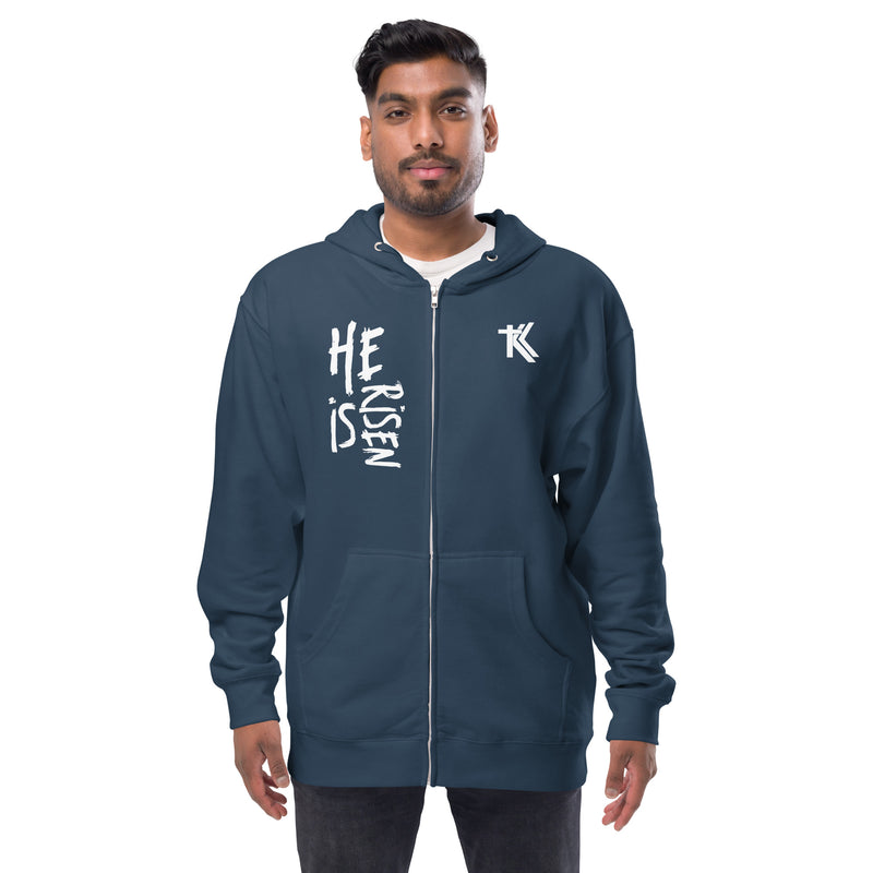 Fleece zip up hoodie