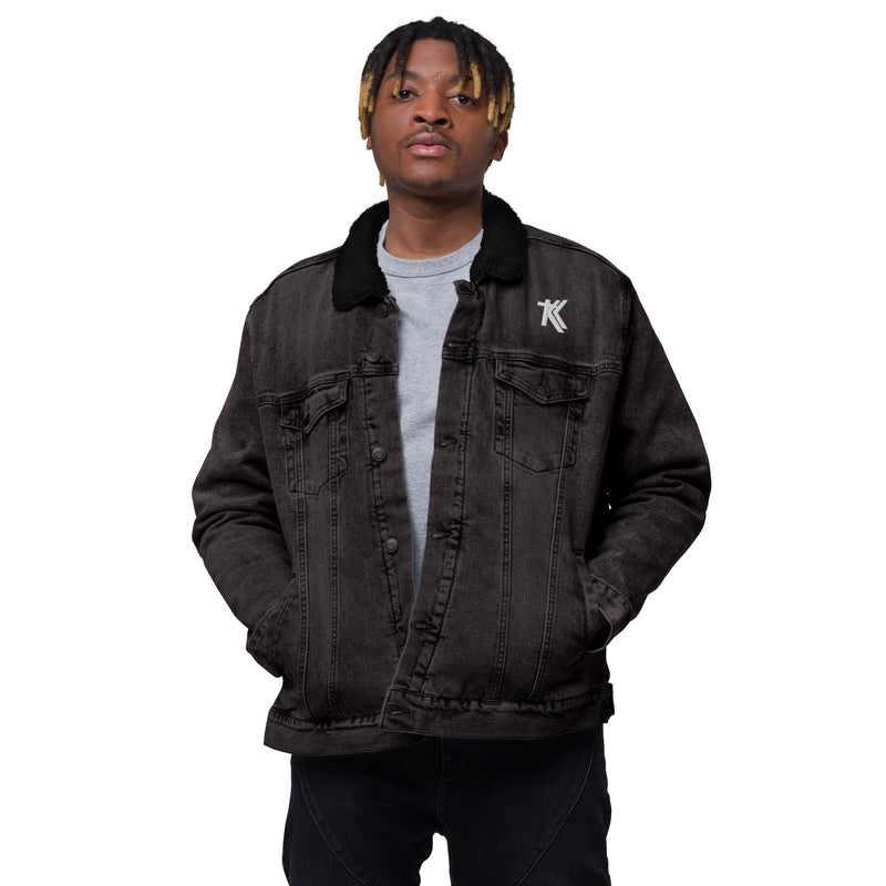 Denim sherpa jacket