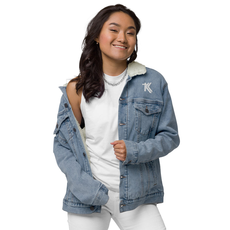 Denim sherpa jacket