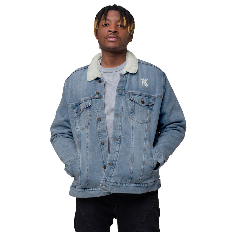 Denim sherpa jacket