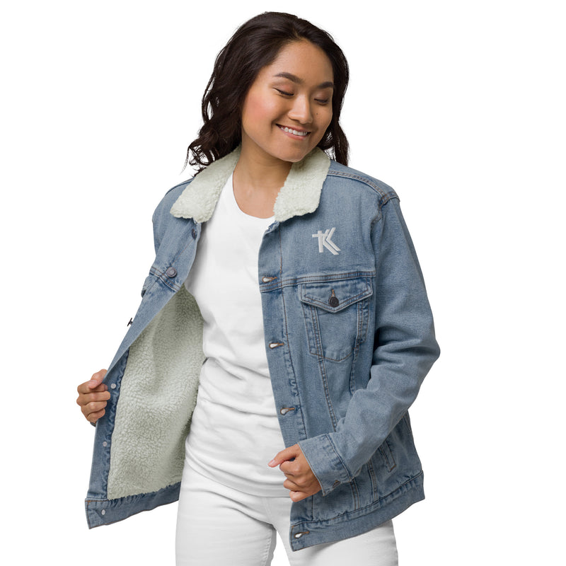 Denim sherpa jacket