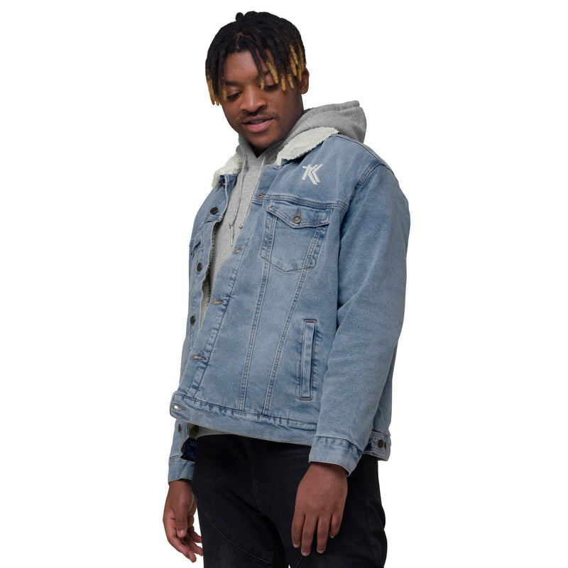 Denim sherpa jacket