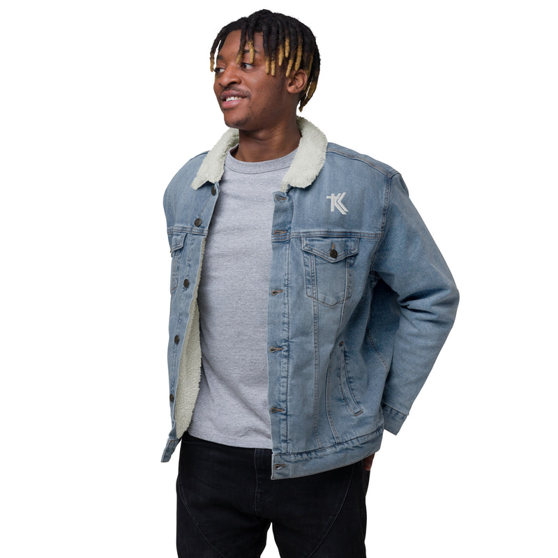 Denim sherpa jacket