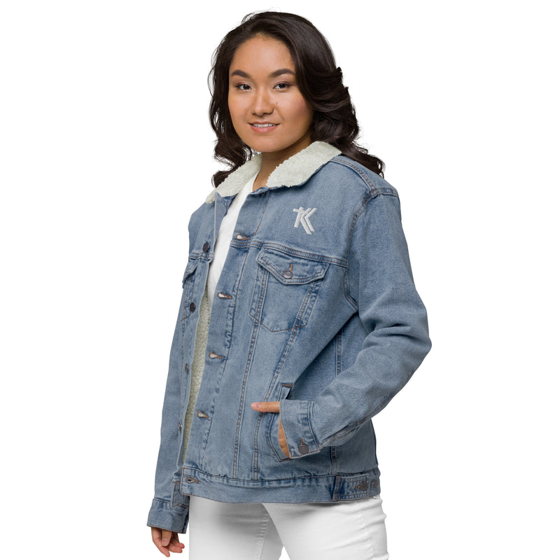 Denim sherpa jacket